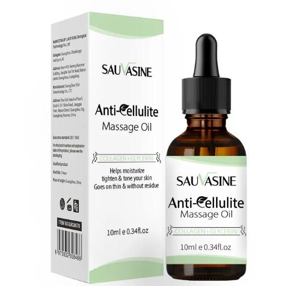 Organic Belly anti-cellulite Fat Burning Weight Loss slimming Moisturize Firm essential Oil 10ml (Pack of 2)