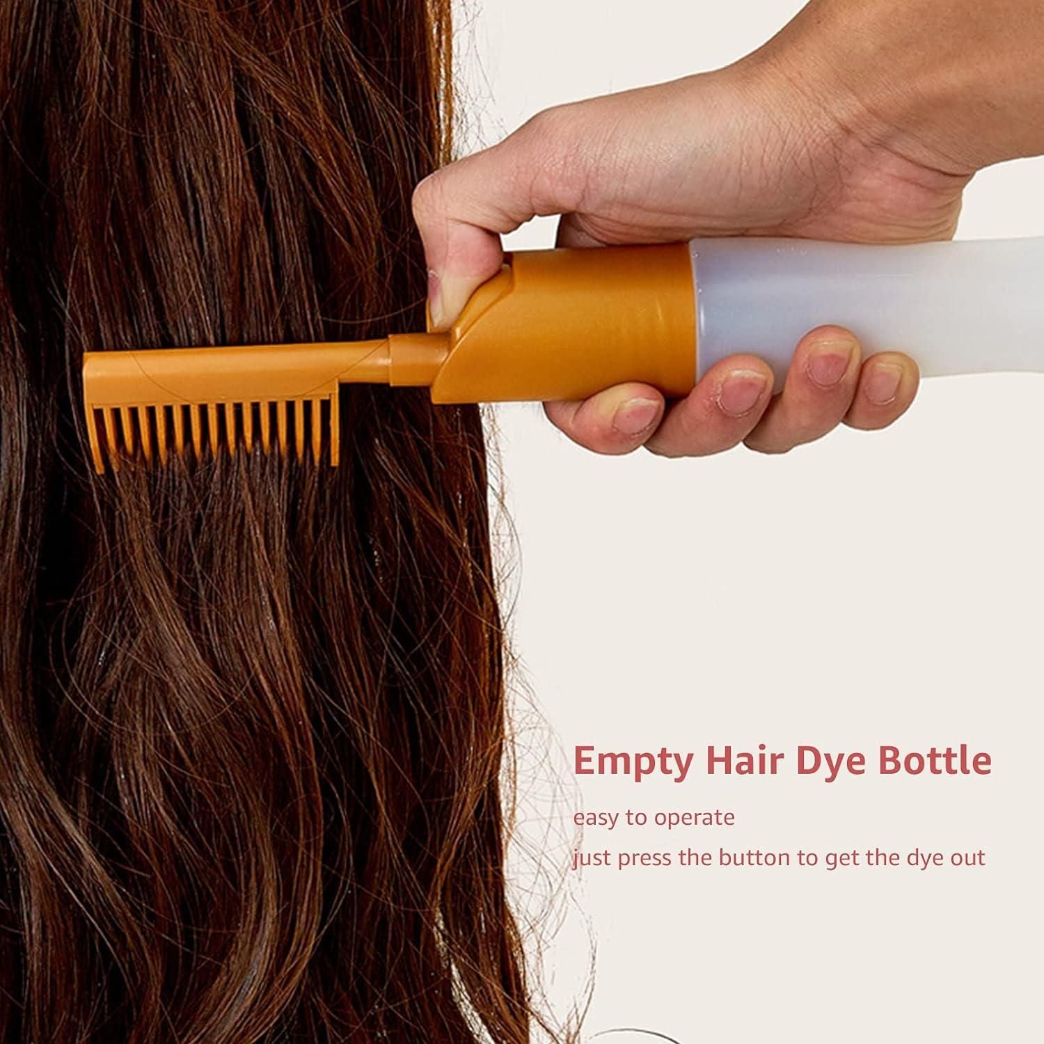 110ml Empty Hair Dye Bottle Applicator with Comb