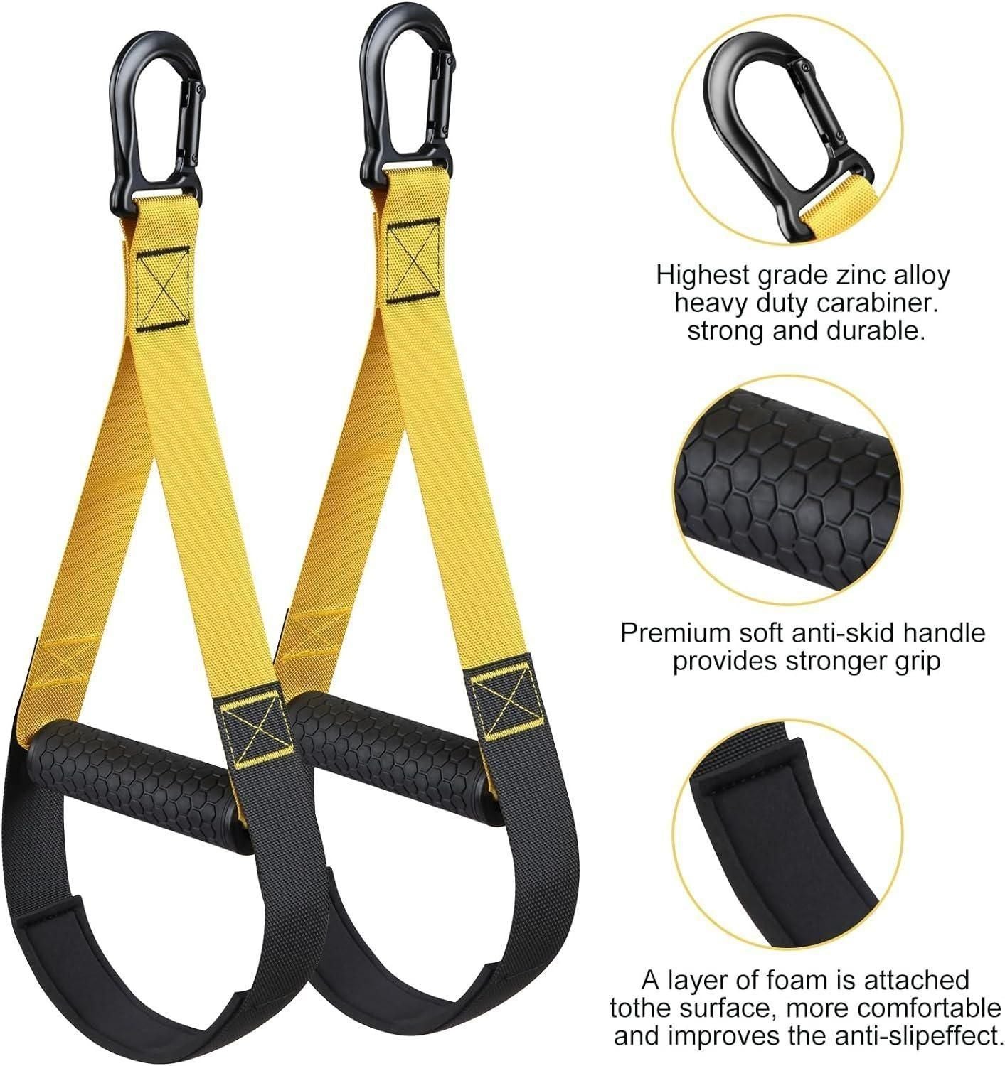 Home Resistance Training Kit, Resistance Trainer Exercise Straps with Handles