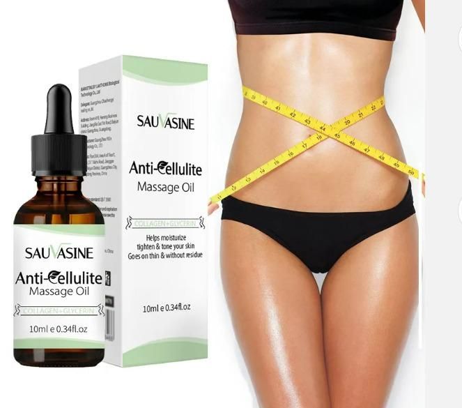 Organic Belly anti-cellulite Fat Burning Weight Loss slimming Moisturize Firm essential Oil 10ml (Pack of 2)