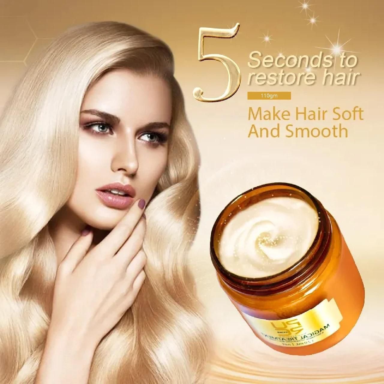 PURE MAGICAL TREATMENT 5 Second to Restore Soft Hair 110gm Pack of 2